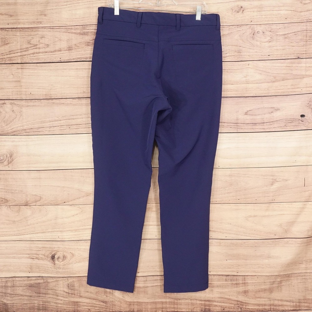 Panama Jack Chino Pants Mens 34x30 Blue Regular Fit Stretch Microfiber Tech Golf - Picture 4 of 11
